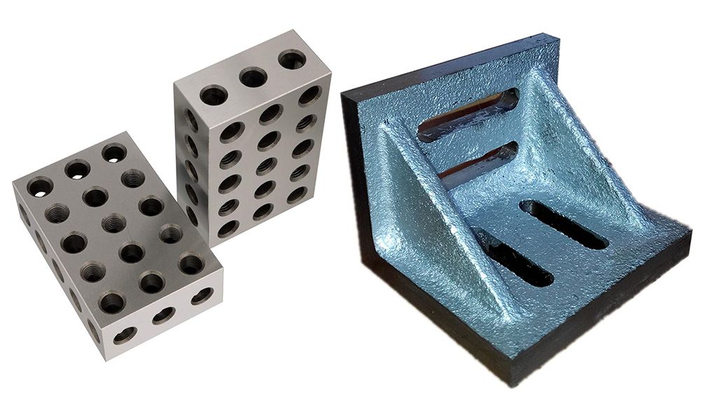 HHIP 4.5 X 3.5 X 3" ANGLE PLATE & 1-2-3 BLOCK SET MATCHED PAIR (9999-0006)
