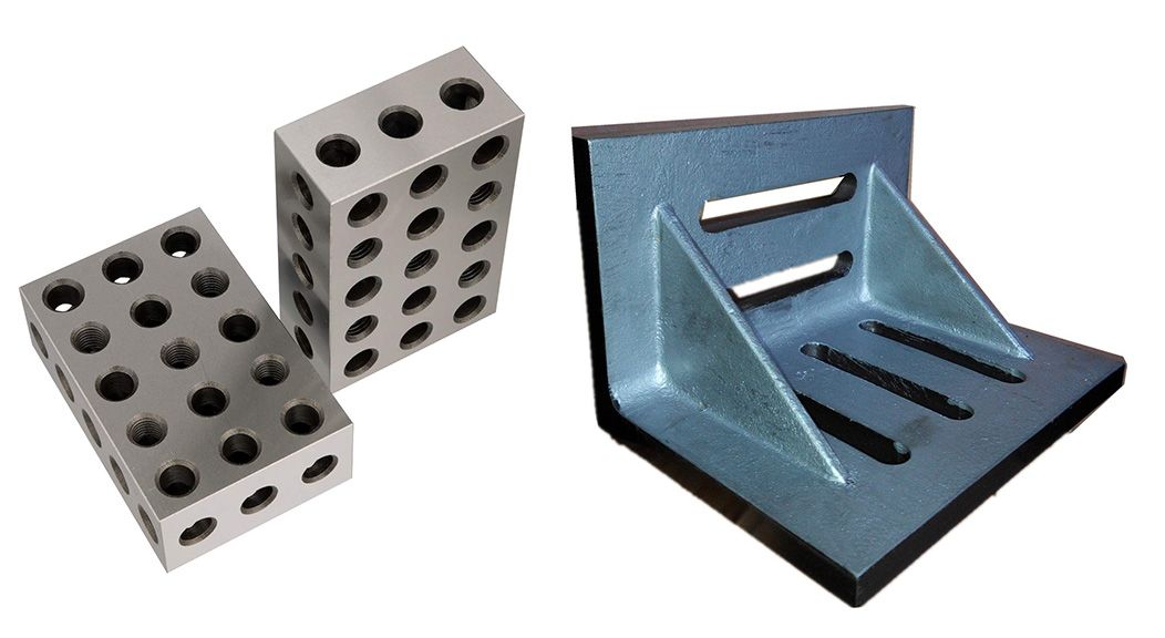 HHIP 6 X 5 X 4.5" ANGLE PLATE & 1-2-3 BLOCK SET MATCHED PAIR (9999-0007)