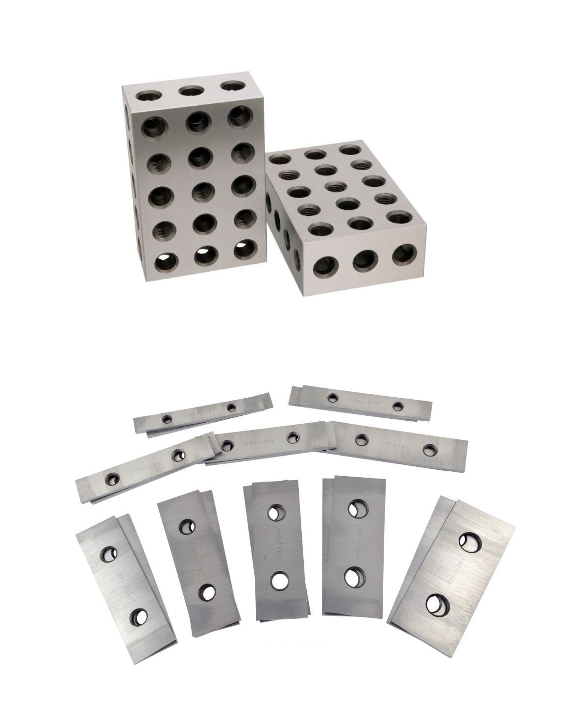 1/8 X 4" 10 PAIR PRECISION PARALLEL SET & MATCHED PAIR OF 1-2-3 BLOCKS (9999-0032)