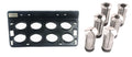 6 PC 5C COLLET SET (1/8-3/4" BY 8THS) & 8 PC 5C COLLET RACK (9999-0047)